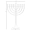 Vintiquewise Modern Solid Metal Judaica Hanukkah Menorah 9 Branched Candelabra, Copper Medium QI004119.BR.M - alternate 7